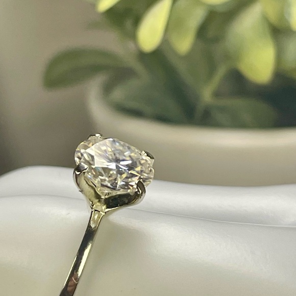 SALE‼️CERTIFIED-3.35ct DIAMOND SOLITAIRE. Rhodium plate. EARTH MINED IN BRAZIL - Picture 8 of 16